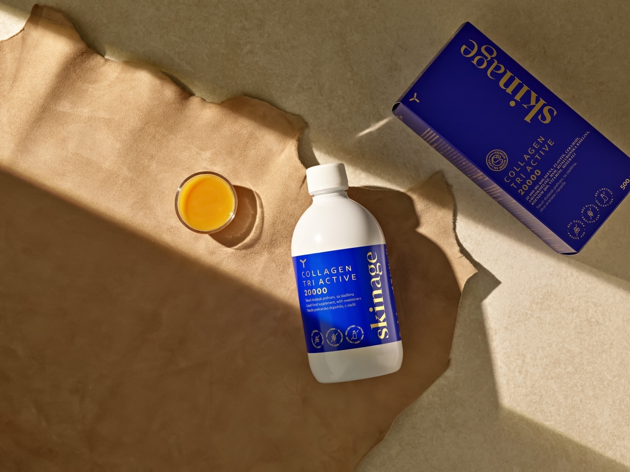 Colagen Hidrolizat, Lichid, Marin, concentrație mare de 20000mg, conține Acid Hialuronic si Coenzima Q10, cu gust de Ananas, Pachet 2 Bucăți - imagine 2