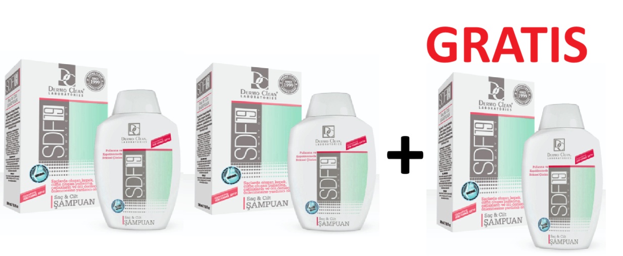 Șampon pentru dermatită seboreică cu pantenol și arbore de ceai, 300ML, Pachet 2+1 Gratis