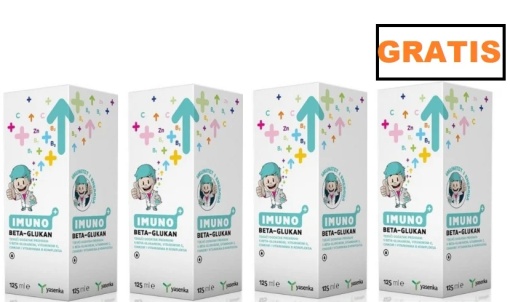 Imuno Beta Glucan 125ml, pachet 3+1 GRATIS