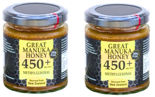Miere de Manuka MGO 450+, 250g Pachet 2 borcane