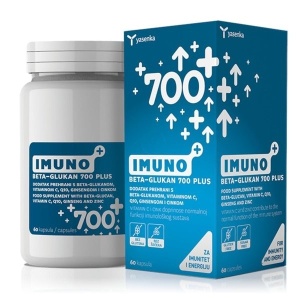 Beta Glucan 700Mg cu Vitamina C, Zinc si Coenzima Q10, 60 capsule - Img 1