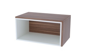 Măsuță de cafea, culoare Nuc & Alb – design modern, compact și versatil - Img 2
