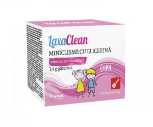 Miniclisma copii cu glicerina, 6 microclisme, Viva Pharma