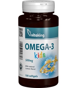 Omega 3 copii, 100 capsule gelatinoase Vitaking