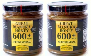Manuka méz 600+ 250 g, 2 üveges csomag