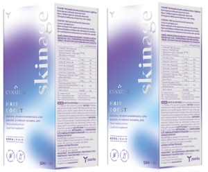 Skinage Hair Boost, 500 ml, hajvitaminok, 2 üveg