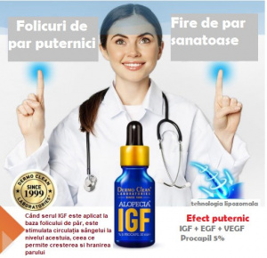 IGF, hajnövekedést elősegítő szérum, 30 ml, hajhullás ellen - Img 2