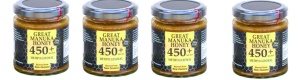 Manuka méz MGO 450+, 250 g, 4 üveg