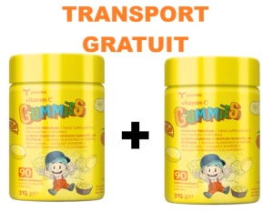 2 darabos csomag C-vitaminos zselé az immunrendszer erősítésére 3 évesnél idősebb gyermekek és felnőttek számára