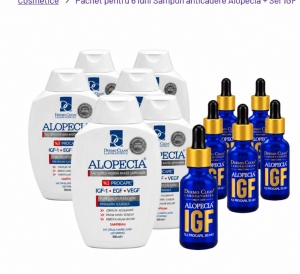 6 hónapos csomag: Alopecia hajhullásgátló sampon + IGF szérum