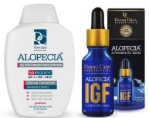 Hajhullás elleni sampon 3% Procapil + IGF-fel, hajnövekedést elősegítő szérum, 30 ml