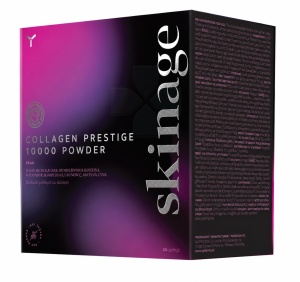 Tengeri kollagén, 20 tasak, cukormentes, hialuronsavval és C-vitaminnal, 10 000 mg, Prestige