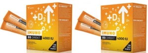 Imuno D3 Direkt, Vitamina D3 4000UI cu Vitamina C si Zinc, 30 plicuri 2 Bucati