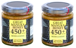 Manuka méz MGO 450+, 250 g, 2 üveges csomag