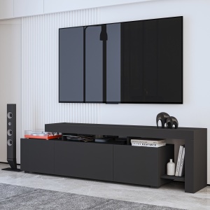 Comoda TV suspendata antracit pentru televizoare de până la 85'' - Img 4