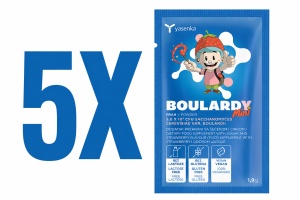 Pachet 5 plicuri Mini Boulardii, probiotic copii (3+ ani), gust de căpșuni