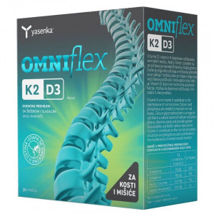 K2-vitamin + D3-vitamin, 20 tasakos doboz, az immunrendszer, a csontok, az izmok és az ízületek támogatására