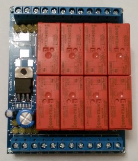 CIRELE08 - CombiTel Interfaccia a 8 relè 8A, 240 VAC per Telecontrollo IoT, GSM ,WIFI , LAN, domotica