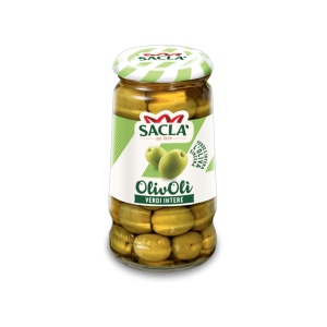 Măsline Verzi Întregi Sacla 300gr