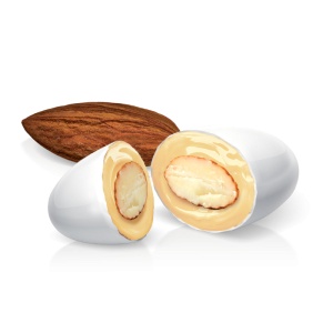 Migdale în Ciocolată Albă cu Aromă de Stracciatella Roma Crispo 150gr - Img 2