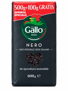 Orez Negru Integral Gallo 500gr + 100gr Cadou