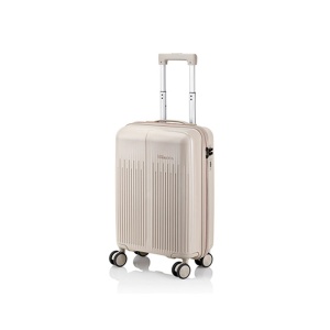 Troler Mediu din Policarbonat Bej Roberto Torretta 34 x 22 x 56 cm
