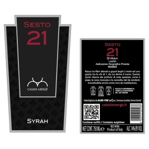 Vin Roșu Sesto 21 Syrah 2022 Casata Merge 0.75l - Img 2