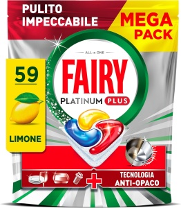Capsule Mașina de Spălat Vase Fairy Platinum 59 capsule