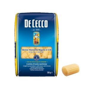 Mezze Maniche Rigate De Cecco 500gr