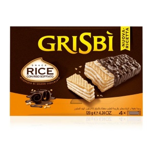 Napolitane cu Ciocolată și Orez Expandat Grisbi 120gr