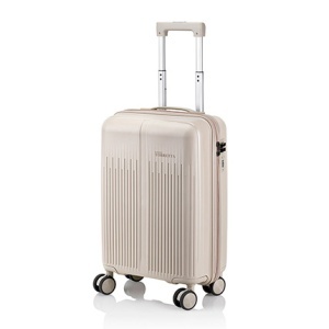 Troler Mediu din Policarbonat Bej Roberto Torretta 34 x 22 x 56 cm