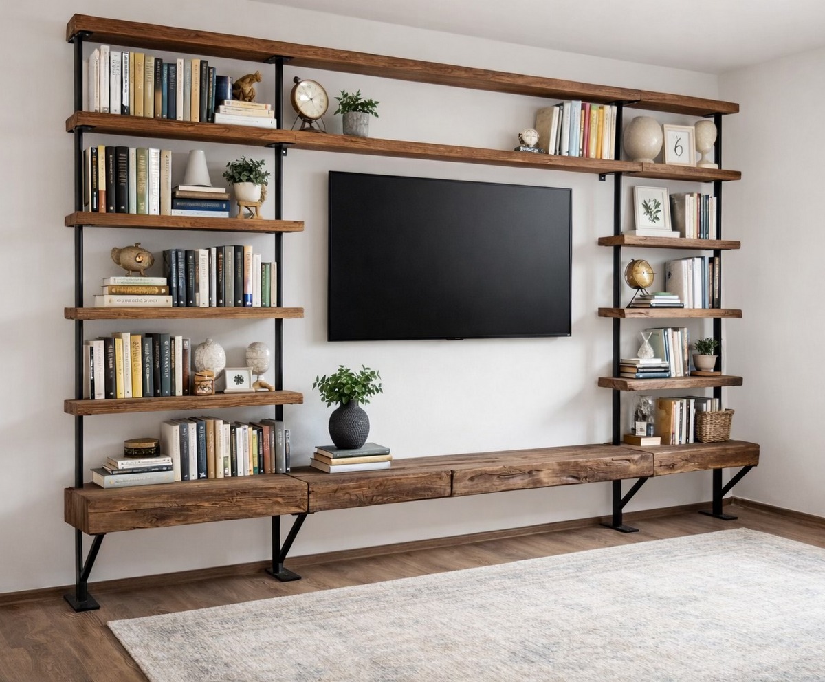 Rustic Bookcases