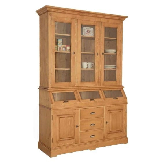 Bufet de bucatarie lemn masiv Inka Flaveur, 147 x 48 x 212 cm