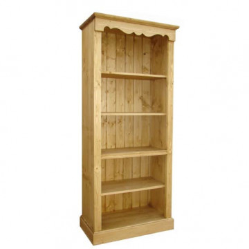 Biblioteca Apuseni cu 4 polite din lemn masiv 80 x 38 x 185 cm - Img 2