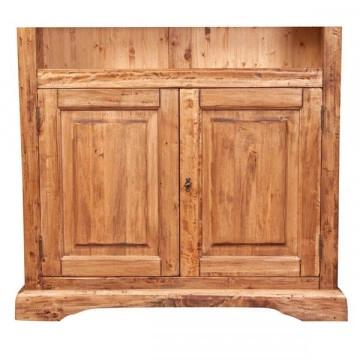Biblioteca Dolce Toscana lemn masiv de tei natur antik, 108 x 38 x 211 cm - Img 4