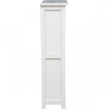 Biblioteca Dolce Toscana lemn masiv tei, alb unt antik, 68 x 25 x 98 cm - Img 3