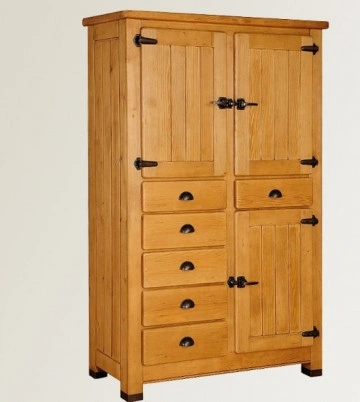 Bufet Montana lemn masiv, 3 usi si 6 sertare, 120 x 48 x 185 cm
