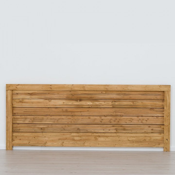 Capat de pat dublu Colibri, tablie cap, Lemn masiv rustic, alege dimensiunea - Img 1