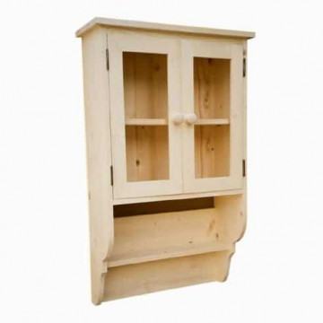 Corp de vitrina suspendabil lemn masiv Apuseni, 62 x 24 x 100 cm - Img 4