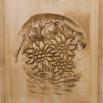 Dulap 1 usa Rustic Chalet, Lemn masiv rustic, 65 x 46 x 200 cm - Img 5