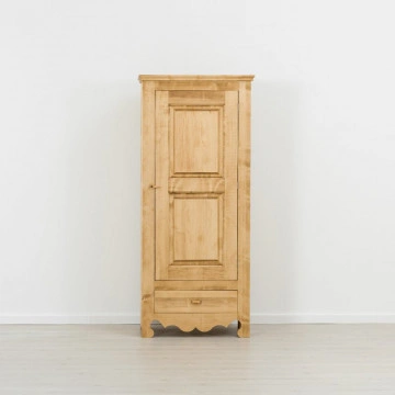 Dulap Cabana cu 1 usa 1 sertar, Lemn masiv rustic, 83 x 55 x 185 cm - Img 4