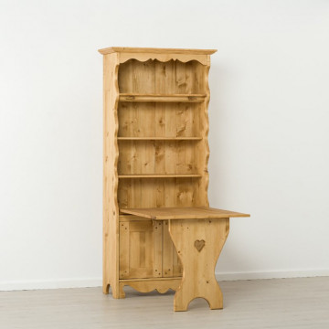 Masa de cioban Cabana cu 3 usi, lemn masiv rustic, 94 x 41 x 210 cm - Img 3