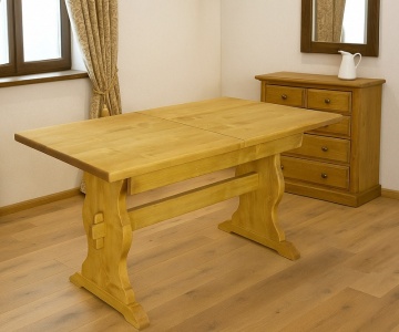 Masa Rustica extensibila Apuseni din Lemn Masiv, 140/180 x 80 x 78 cm