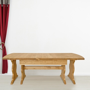 Masa rustica Manole Lemn Masiv, de 4 x extensibila 180/360 x 90 cm - Img 3