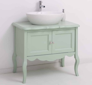 Masca de baie lemn masiv Shabby Rustic cu 2 usi, 90 x 54 x 75 cm - Img 3