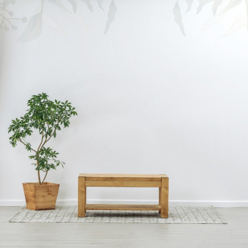 Masuta de cafea Ecuador, Lemn masiv rustic, 100 x 50 x 45 cm - Img 4
