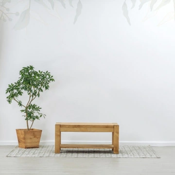 Masuta de cafea Ecuador, Lemn masiv rustic, 100 x 50 x 45 cm - Img 4