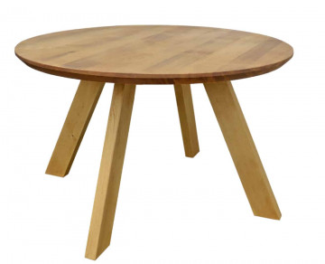Masuta de cafea rotunda, lemn masiv Gloria, model B002, Ø 80 x H 48 cm