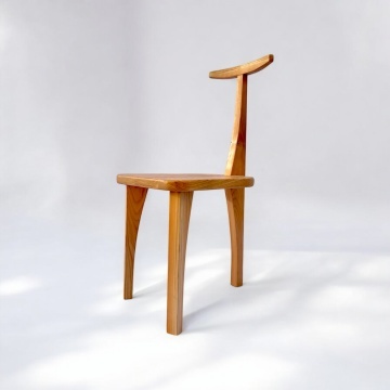 Scaun Bakari lemn masiv cires, 50 × 43 × 97 cm, alege esenta - Img 5