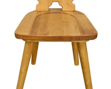 Scaun Rustic Flame lemn masiv, 38 x 46 x 91 cm - Img 2